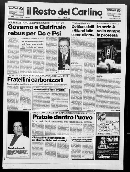 Il Resto del Carlino : giornale dell'Emilia